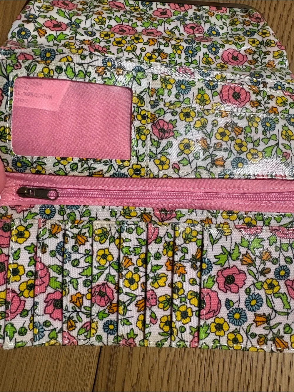 Liberty of London Floral Kiss-Lock Wallet in Pink, Yellow & Green